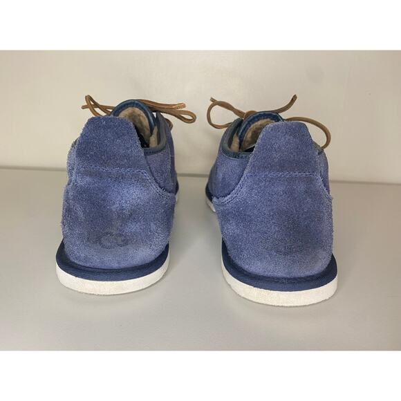 UGG CHUKKA BOOTS MENS 13 SUEDE LEATHER MAKSIM BLUE WOOL LINED LACE UP COMFORT - Picture 9 of 14